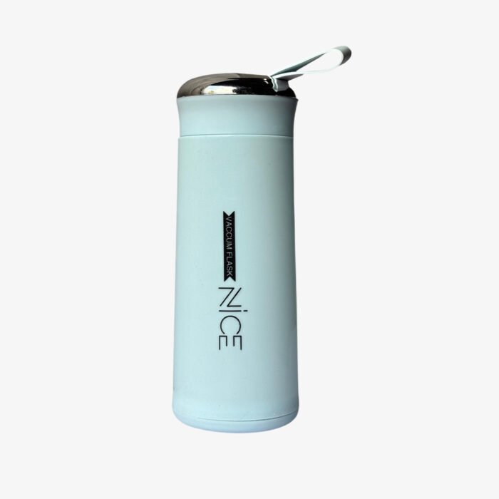 NGEL Nice Glass Water Bottle || 400ml Leak-Proof and BPA-Free Water Cup || Water Bottle for School, Gym, Office, Tution, Yoga (Pack of 1) (Blue)